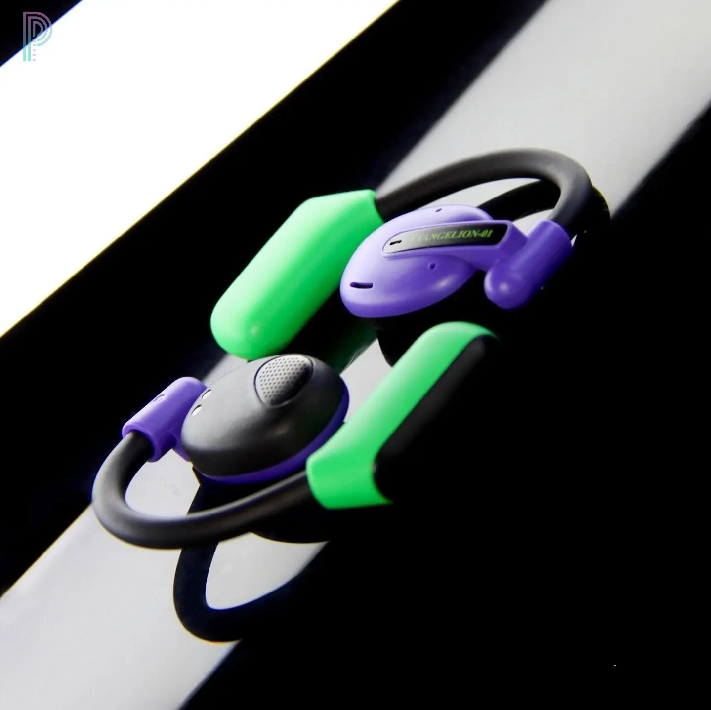 Stumpe EVA-01 Neon Genesis Evangelion Ear-hook Noise Cancelling Earphones STUMPE