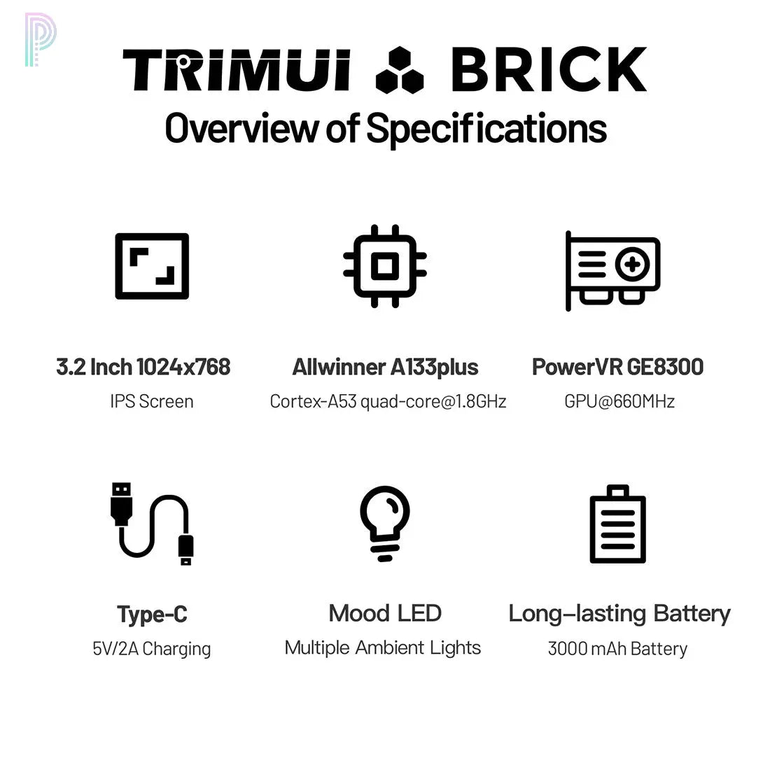 Trimui Brick Retro Handheld Game Console TRIMUI